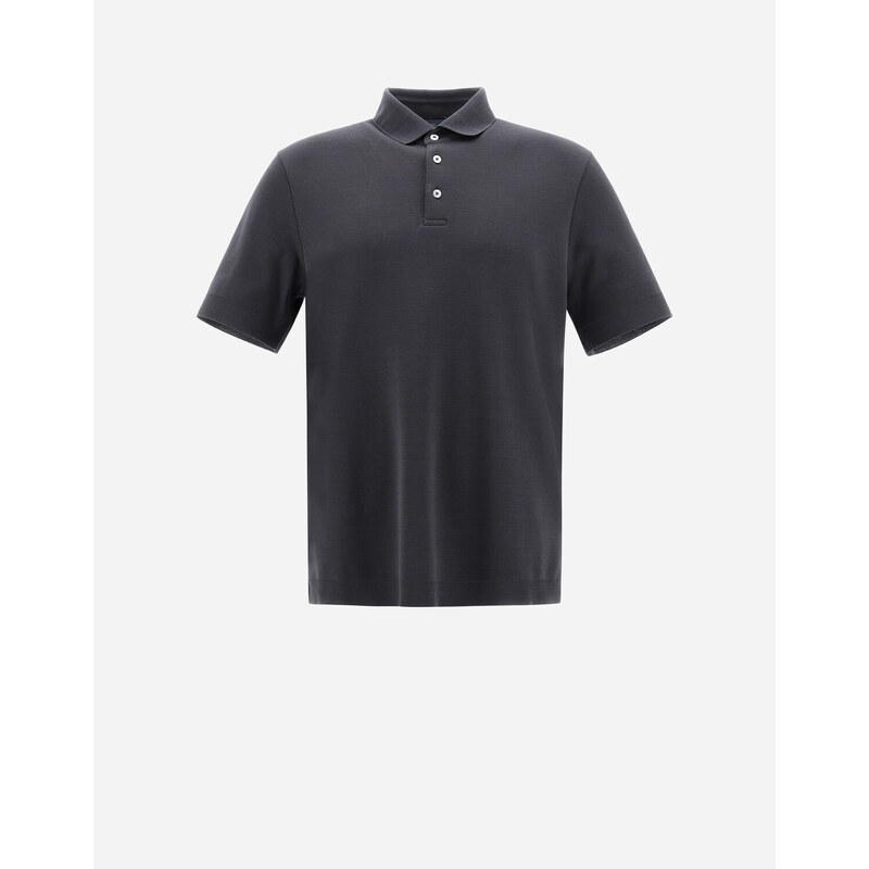 Herno POLO IN JERSEY KNIT EFFECT