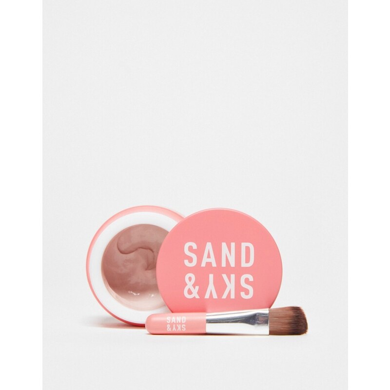 Sand & Sky - Maschera viso levigante all'argilla rosa australiana in formato da viaggio da 30 g-Nessun colore