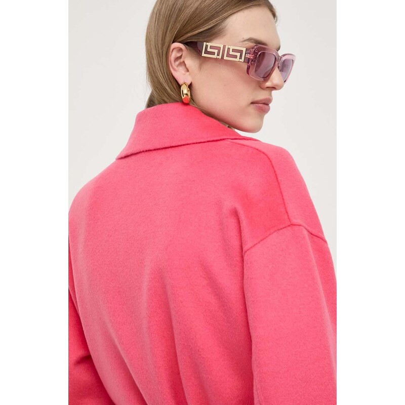 Patrizia Pepe cappotto in lana colore rosa