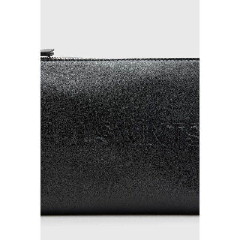 AllSaints pochette di pelle EMILE colore nero
