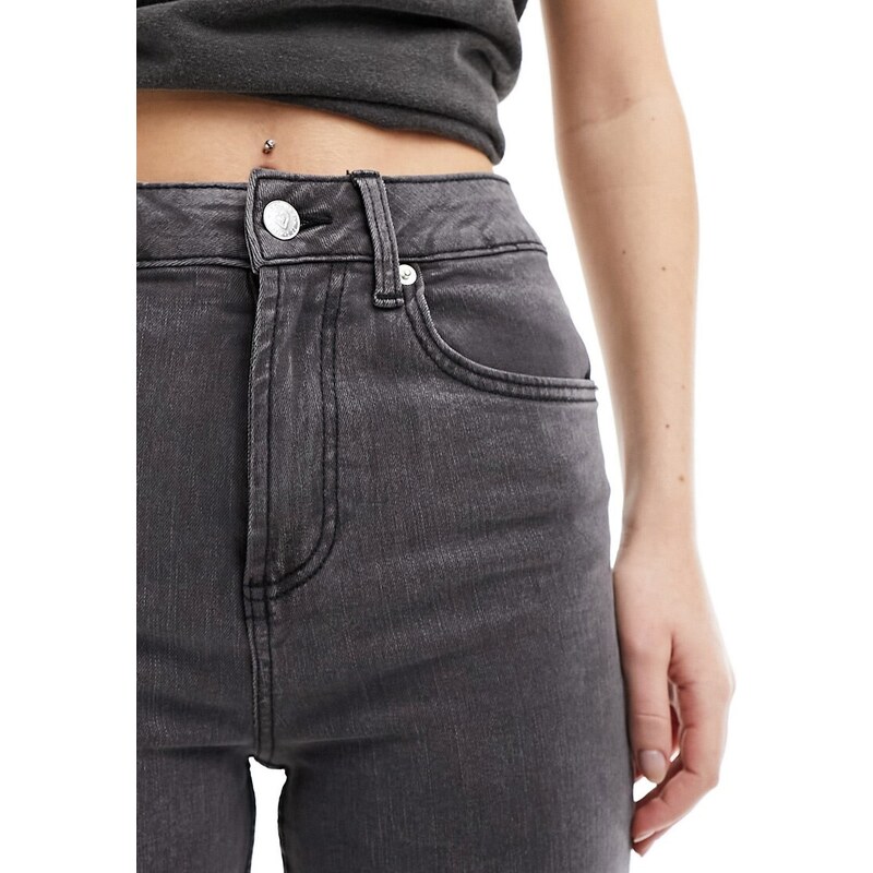 Miss Selfridge - Jeans a zampa lavaggio grigio