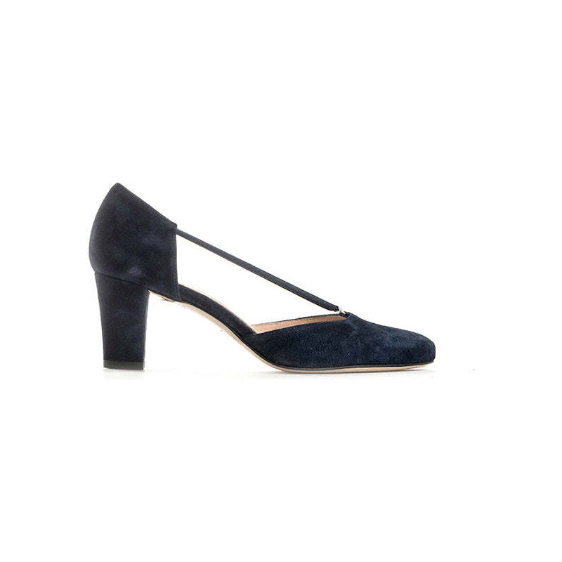 CINZIA VALLE Sandalo donna blu in suede DECOLLETE