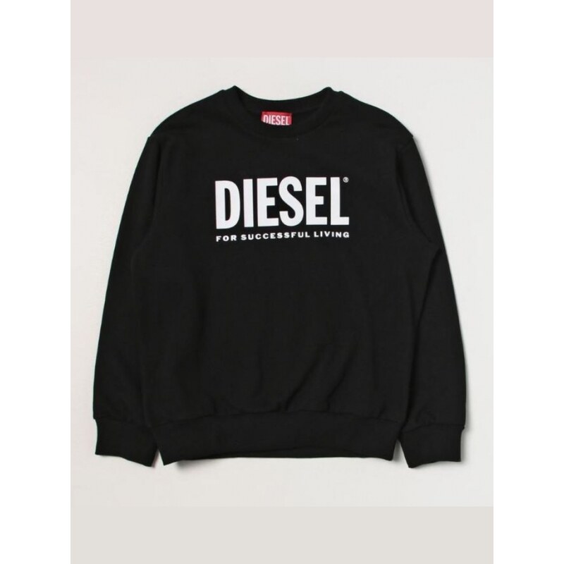 Diesel body smanicato bambina con logo nero