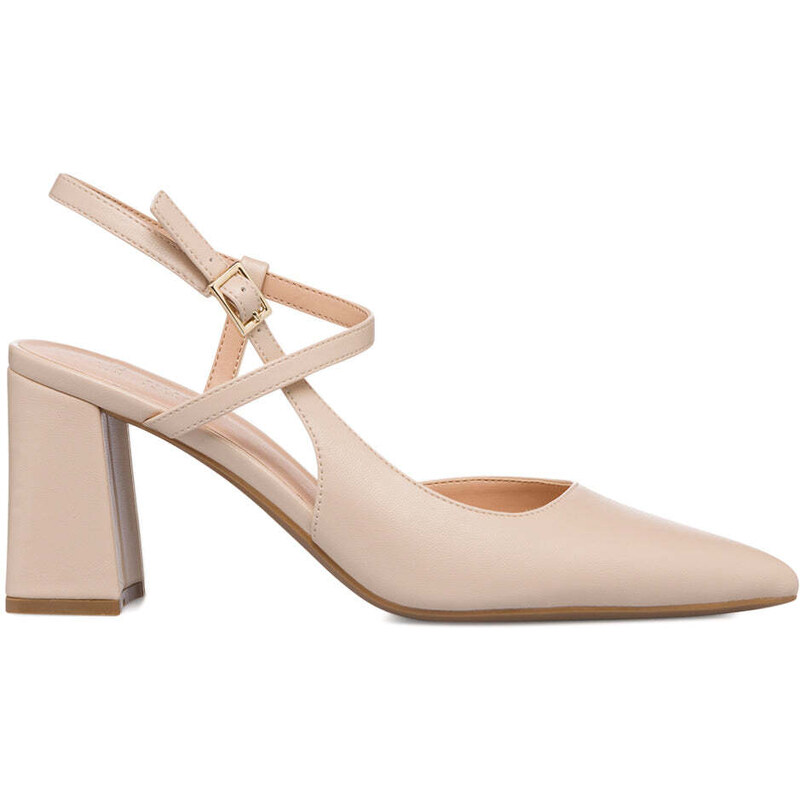 Scarpe Slingback Donna Marco Tozzi Con Tacco A Blocco - Vegane, Suola Feel Me Comfort, Eleganti, Per Ufficio E Occasioni - 8