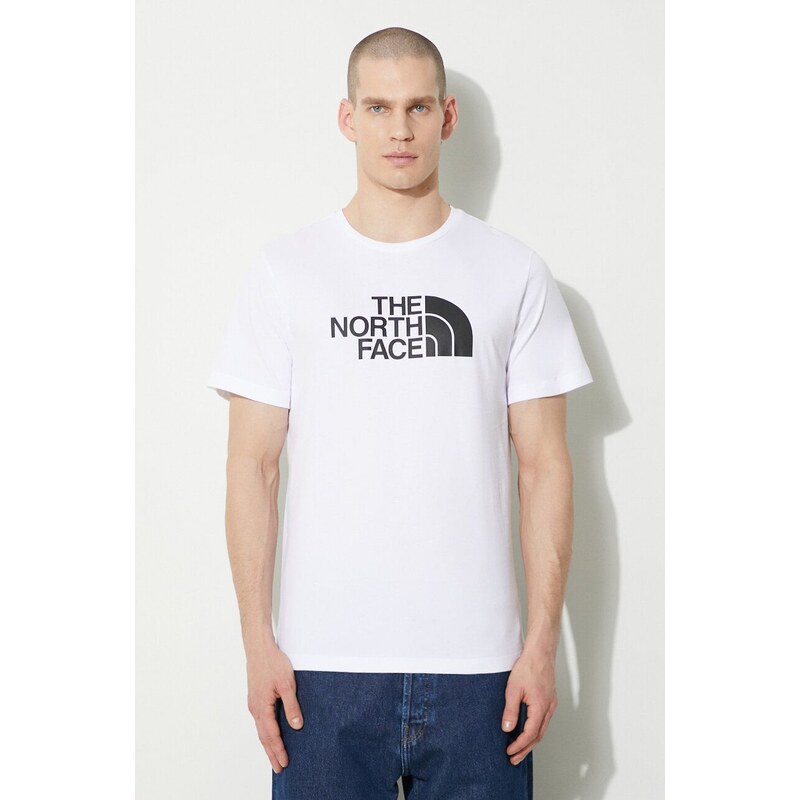 The North Face t-shirt in cotone M S/S Easy Tee uomo colore bianco NF0A87N5FN41