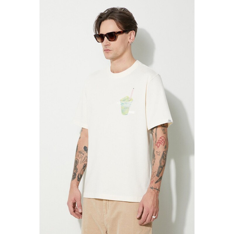 Filling Pieces t-shirt in cotone uomo colore beige