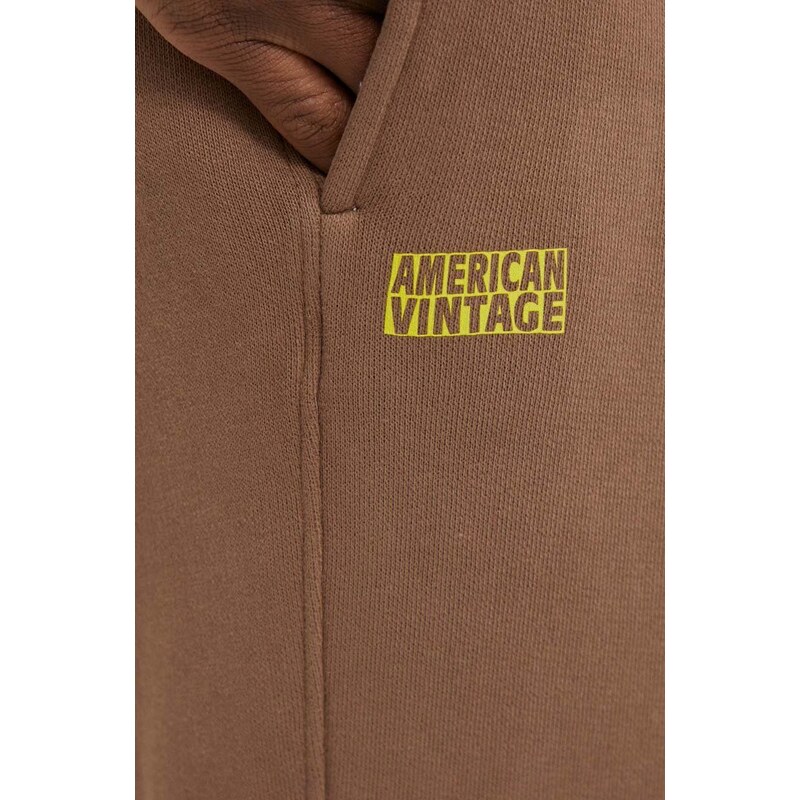 American Vintage joggers colore marrone
