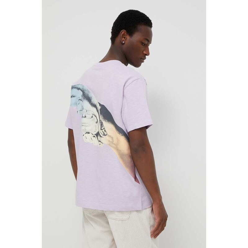 Filling Pieces t-shirt in cotone uomo colore violetto