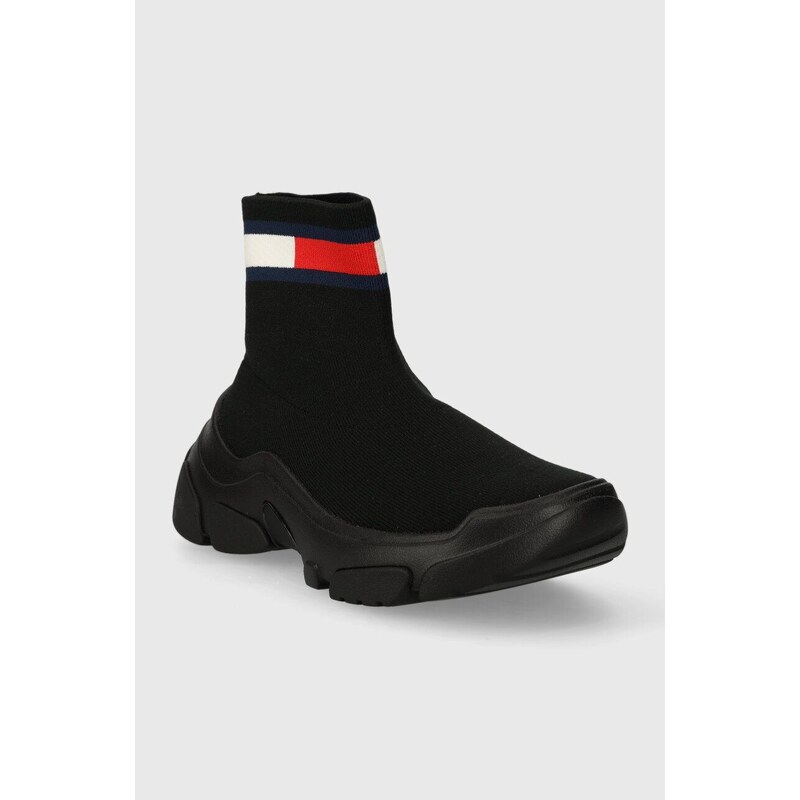 Tommy Jeans sneakers TJW SOCK BOOT colore nero EN0EN02446