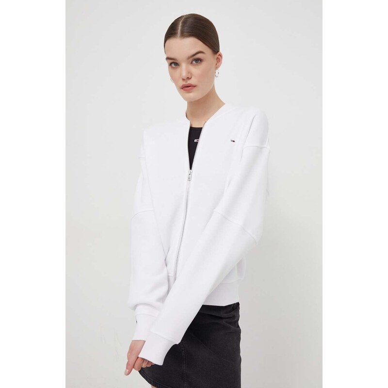 Tommy Jeans felpa donna colore bianco