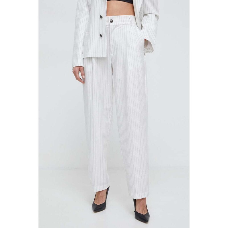 Versace Jeans Couture pantaloni donna colore bianco