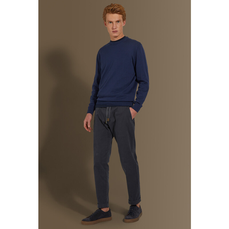 Pantaloni Felpa Da Uomo Pantaloni Pile Elasticizzati Vita E Polsini
