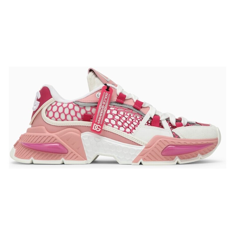 Dolce&Gabbana Sneaker Airmaster bianca/rosa in rete