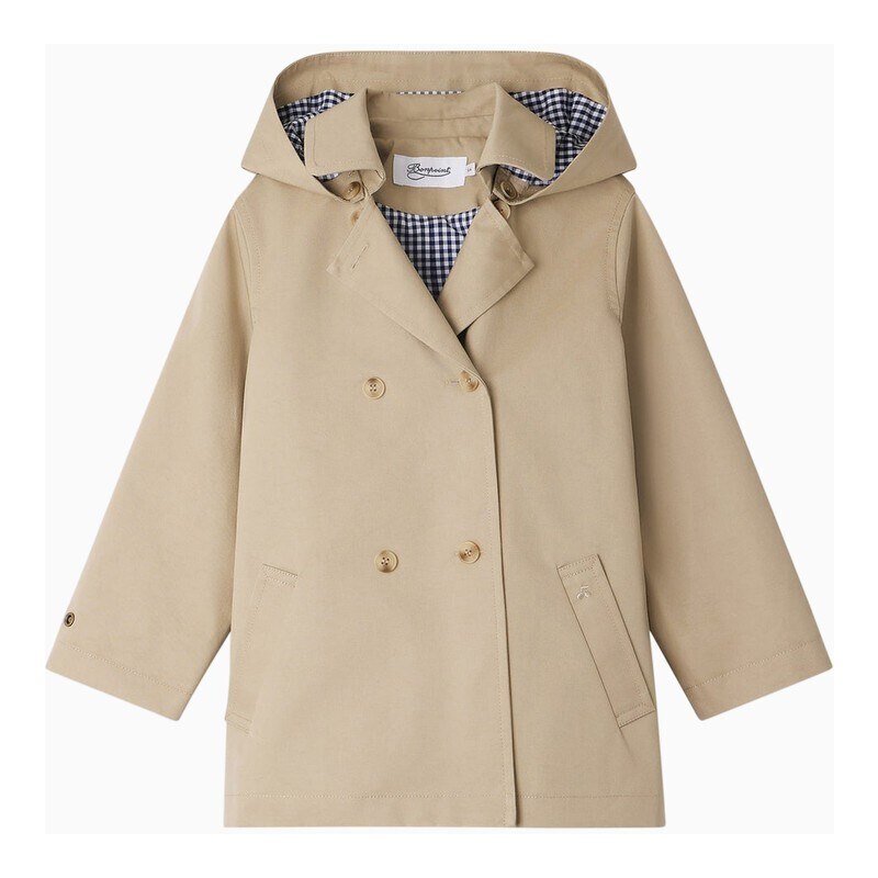 Bonpoint Trench Florie beige in cotone