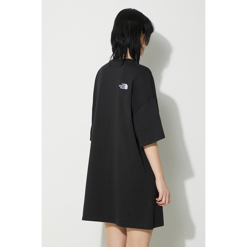 The North Face vestito W S/S Essential Oversize Tee Dress colore nero NF0A87NFJK31