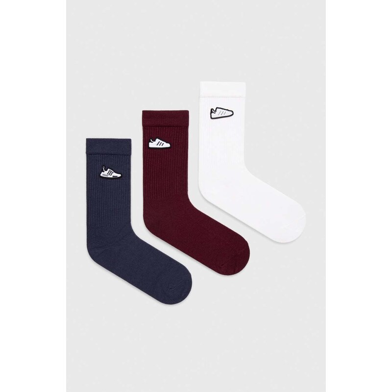 adidas Originals calzini pacco da 3 colore bianco IT1526
