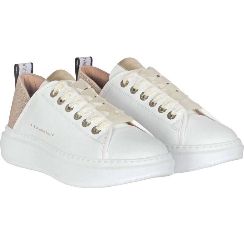 Alexander Smith - Sneakers - 430944 - Bianco/Oro