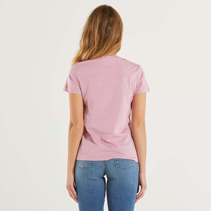 Pinko t-shirt cities tessuto rosa