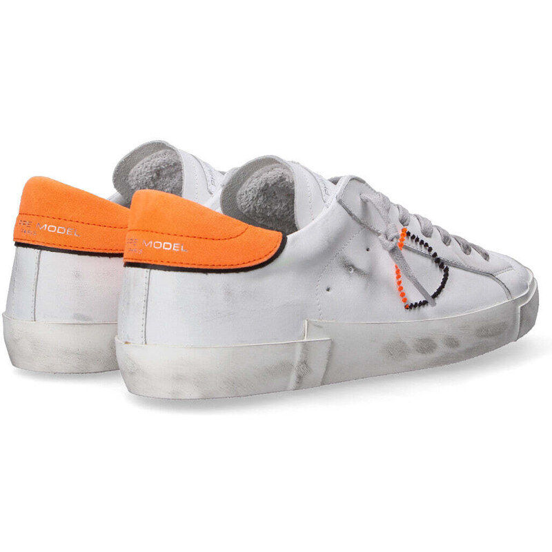 Philippe Model sneakers PRSX veau broderie bianco