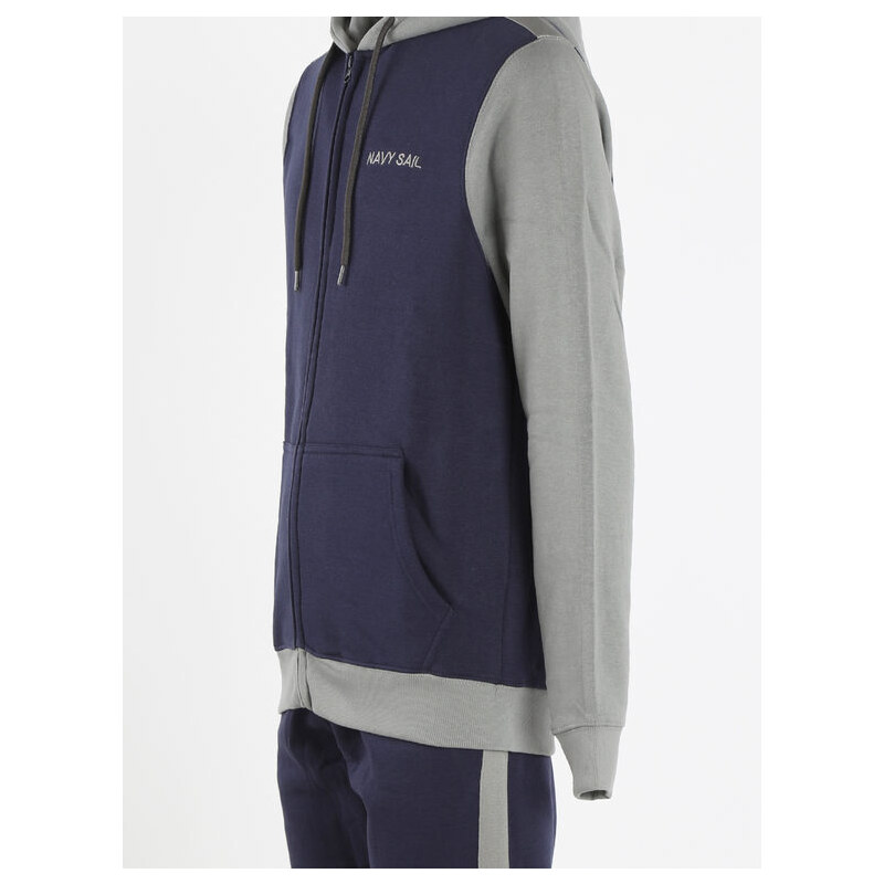 Felpa Da Uomo Con Cappuccio E Scritta 'Generisch Kurve', Blu Navy, Taglia XL, 50% Cotone 50% Poliestere
