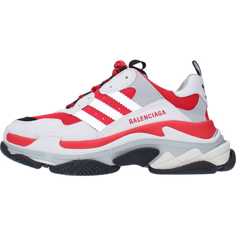 Balenciaga X Adidas Sneakers Grigio-rosso