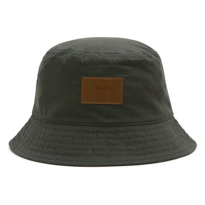 Vans - Cappello da pescatore verde scuro con etichetta del logo