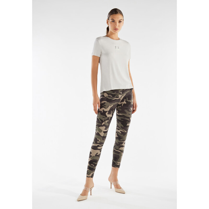 Freddy Pantaloni push up WR.UP 7/8 superskinny stampa camouflage