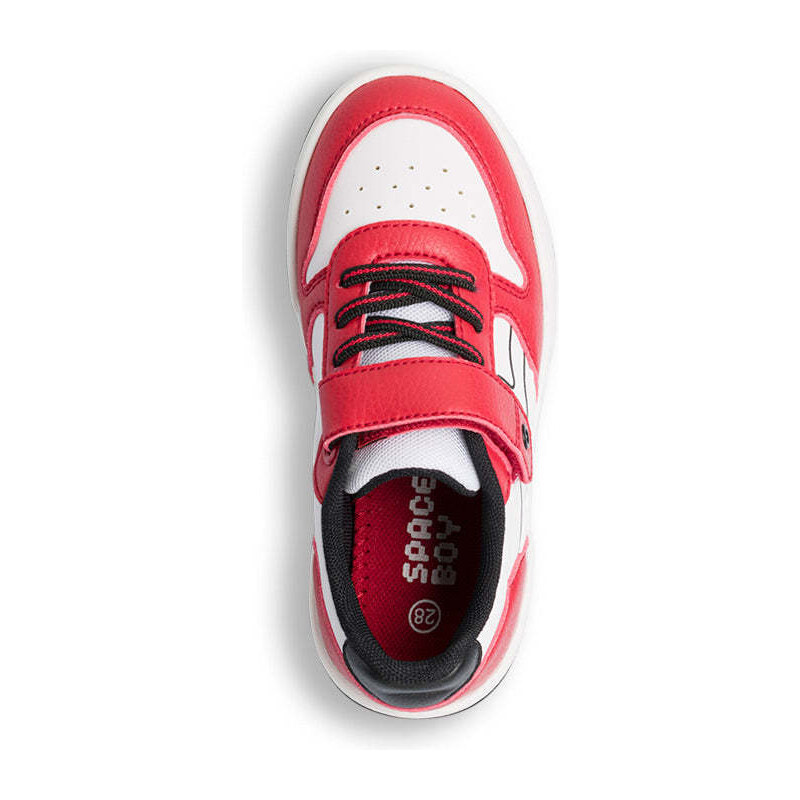 Sneakers bianche e rosse da ragazzo Space Boy