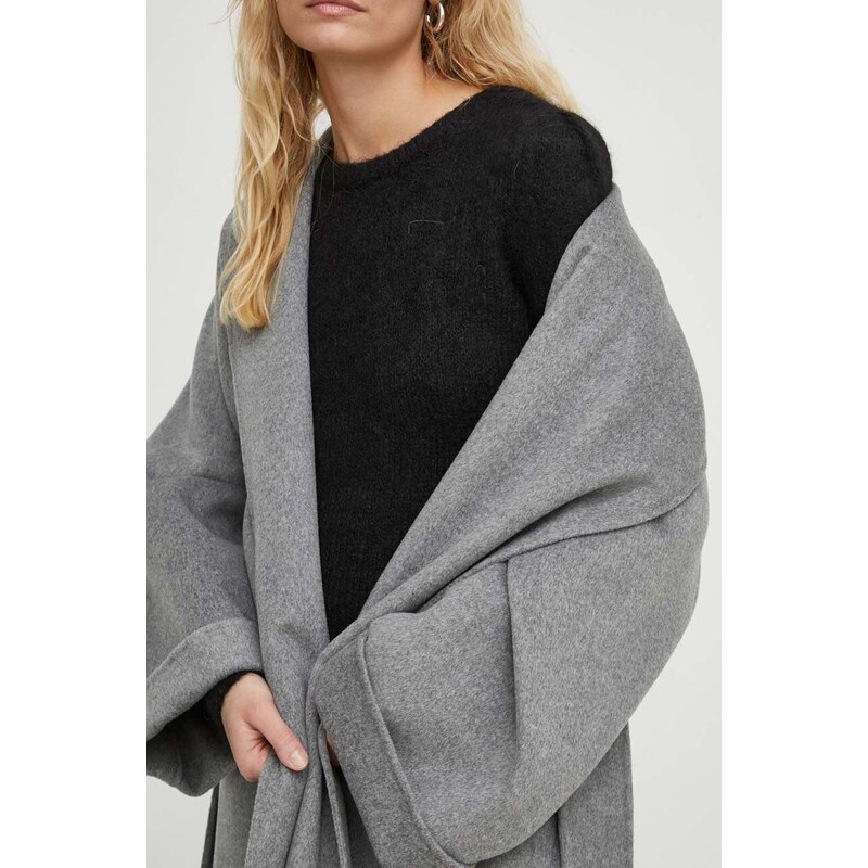 By Malene Birger cappotto in lana colore grigio