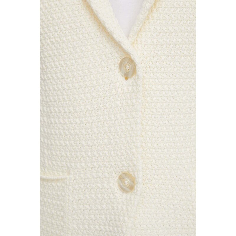Sisley blazer in cotone colore beige