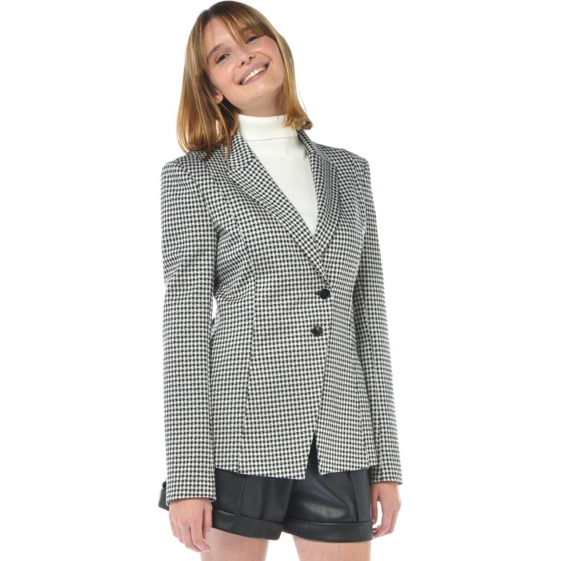 Manteau Femme Patrizia Pepe – Double Boutonnage – Gris – 82% Viscose 18% Polyamide – Neuf Avec étiquettes