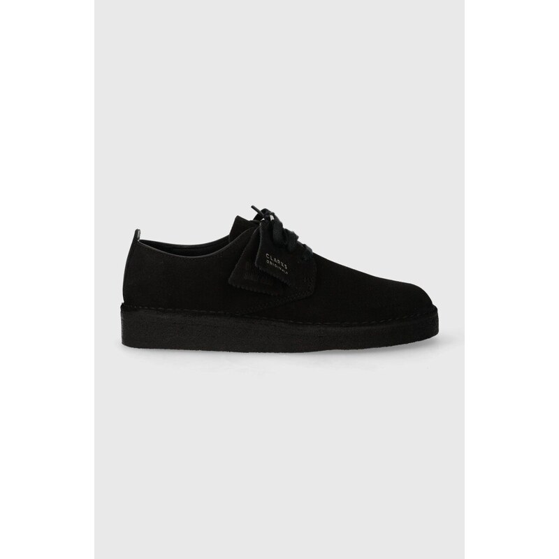 Clarks Originals scarpe in camoscio Coal London uomo colore nero 26171744