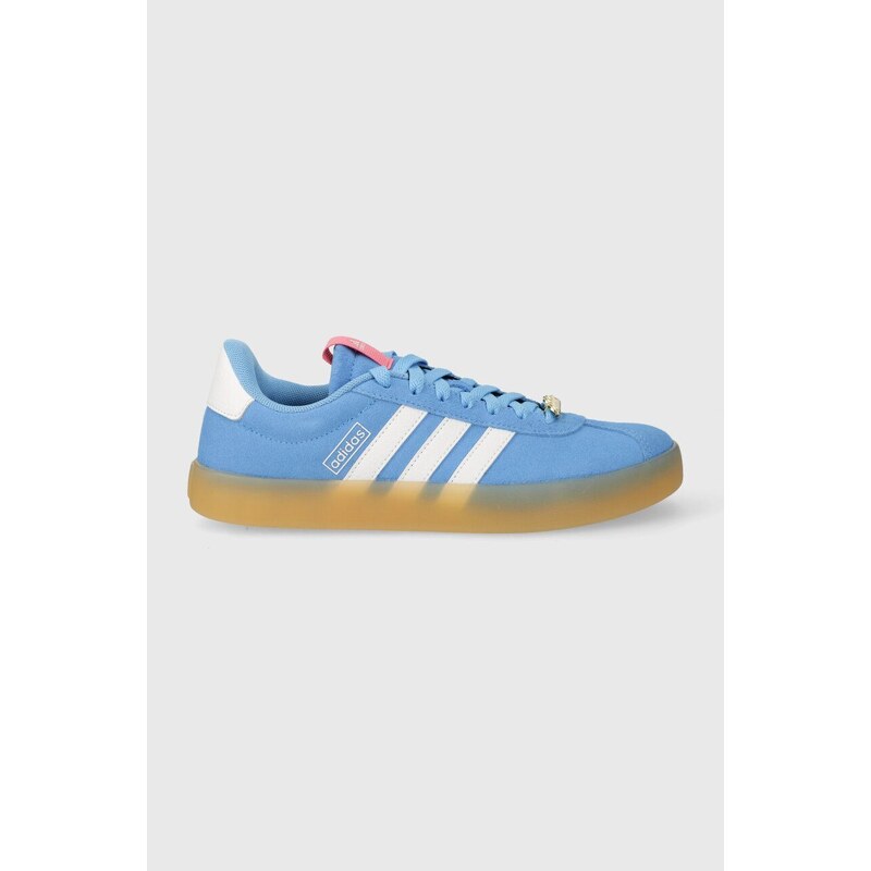 adidas sneakers in camoscio COURT colore blu ID9074