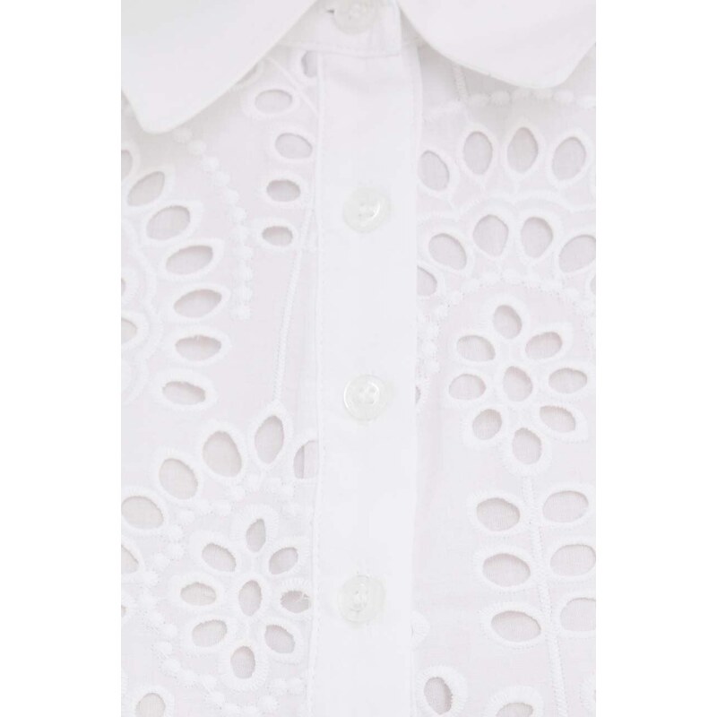 Silvian Heach vestito in cotone colore bianco