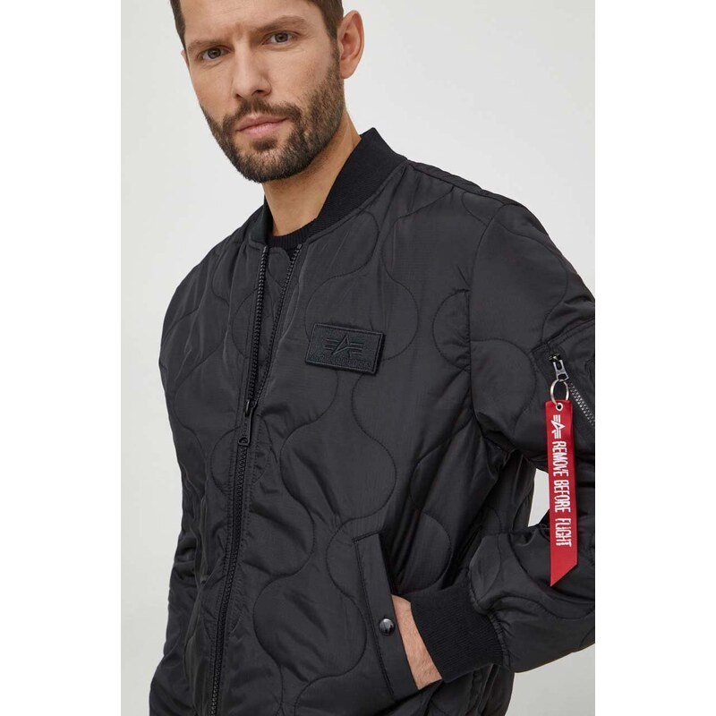 Alpha Industries MA-1 Giacca Schwarz : ALPHA INDUSTRIES - Foto 3