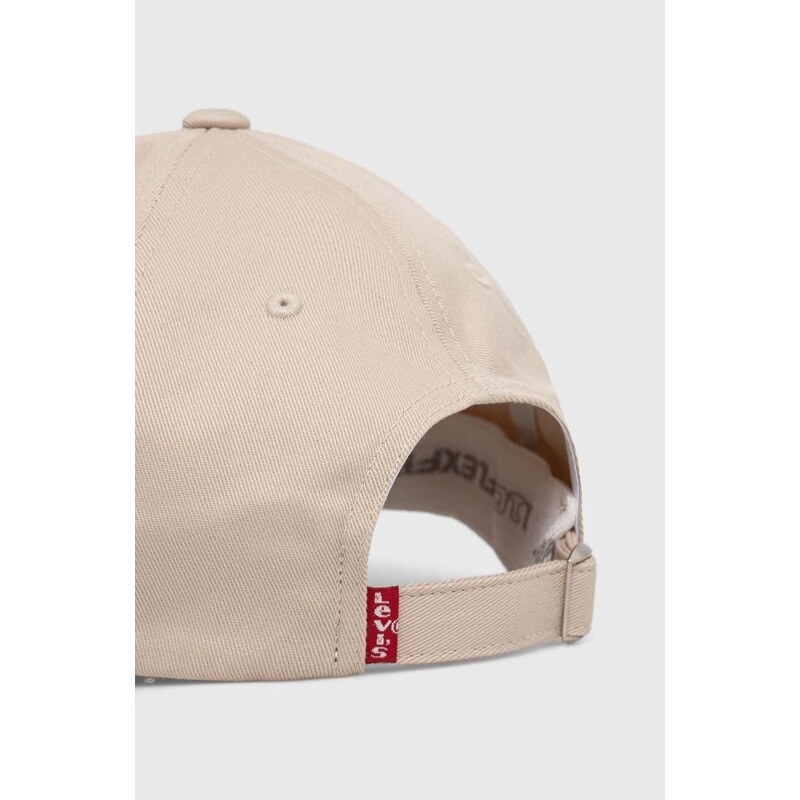 Levi's berretto da baseball colore beige con applicazione