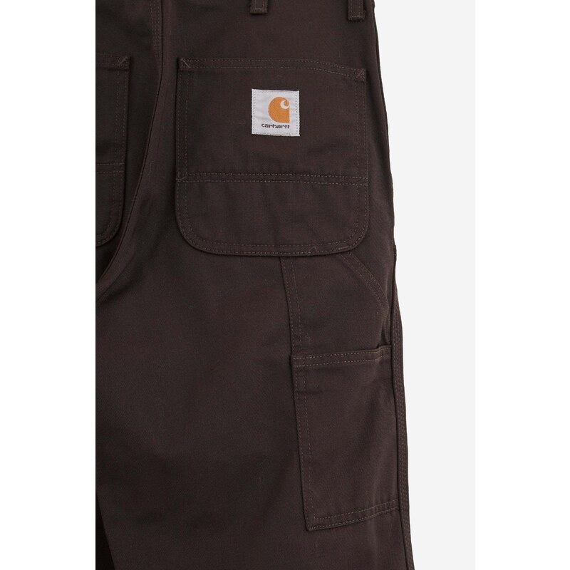 Carhartt WIP Pantalone DOUBLE KNEE in poliestere marrone