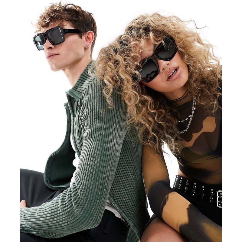 Stradivarius - Occhiali da sole rotondi dorati senza bordo | ASOS