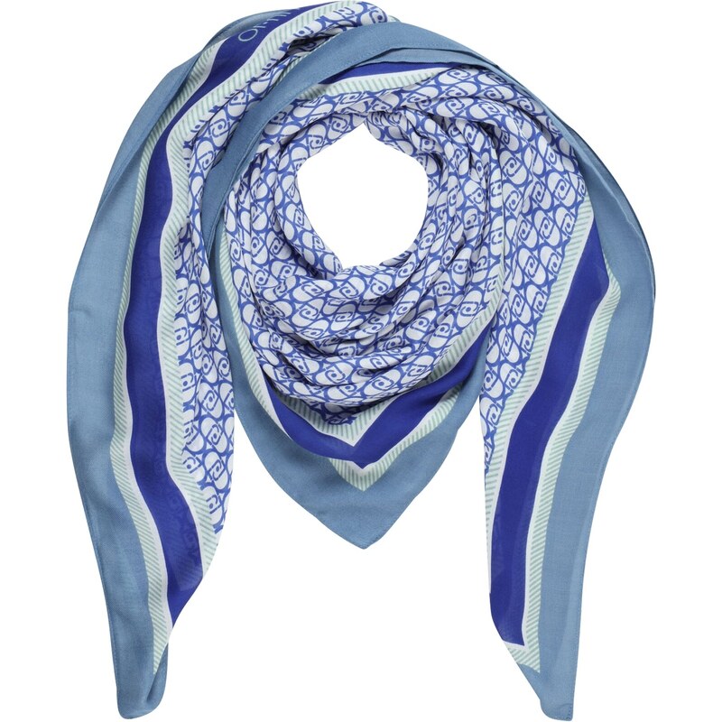 Foulard LIU.JO En Soie Vintage - Grand Format 65x66 Cm Couleur Vert - Occasion