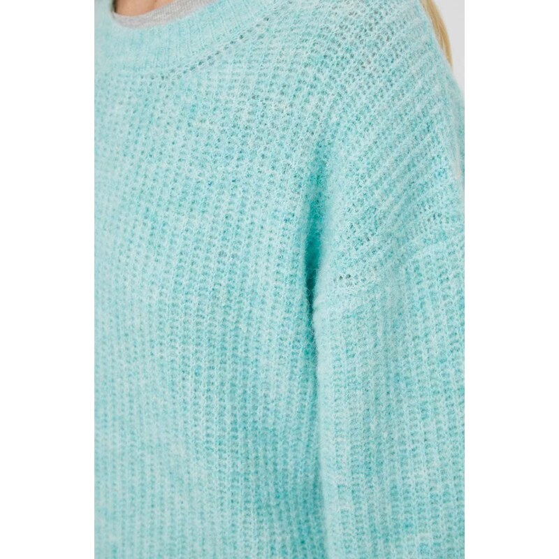 American Vintage maglione in misto lana donna colore turchese