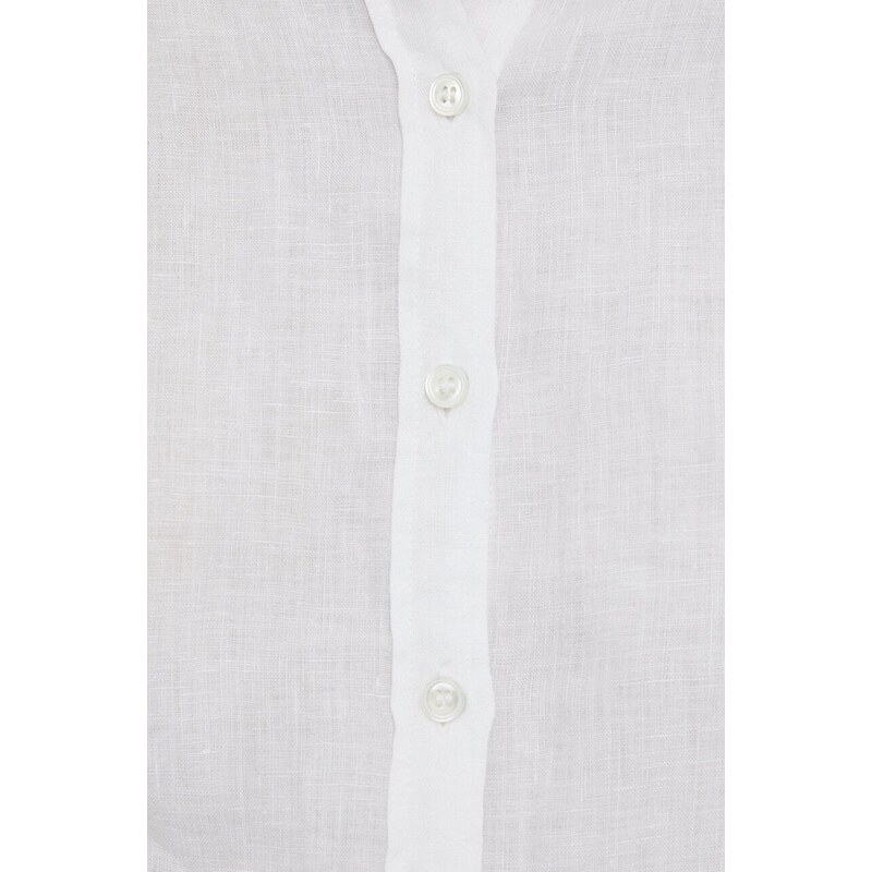 Mos Mosh camicia di lino colore bianco
