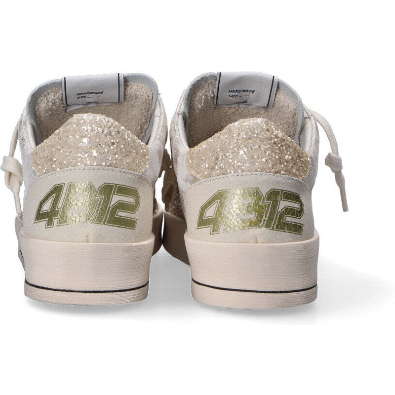 4B12 sneaker Kyle bianco platino