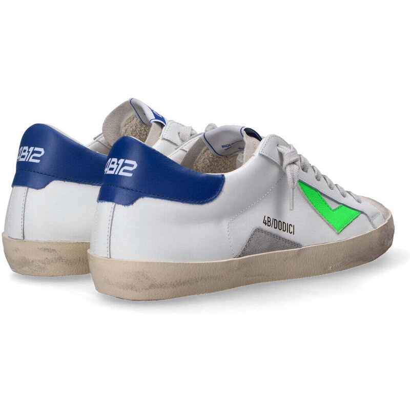 4B12 sneaker Suprime bianco blu verde