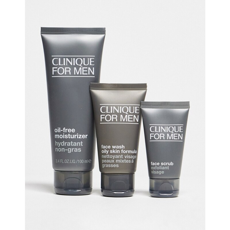 Clinique For Men - Skincare Essentials - Set regalo per pelli grasse (risparmia il 22%)-Nessun colore