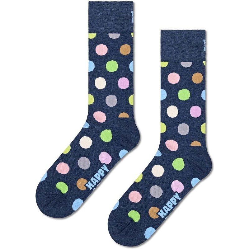 Happy Socks calzini Big Dot Sock colore blu navy