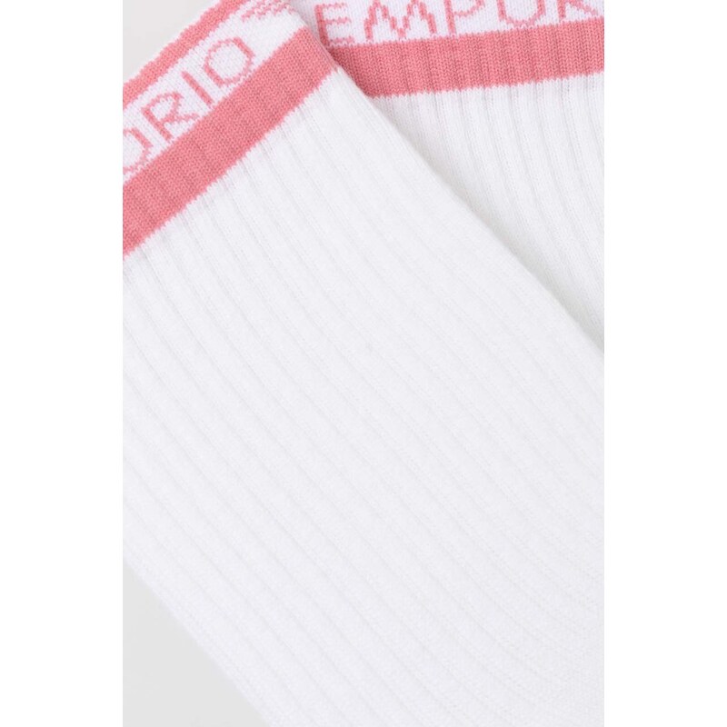 Emporio Armani Underwear calzini pacco da 2 donna colore bianco