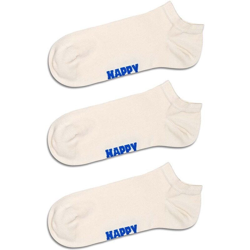 Happy Socks calzini Solid Low pacco da 3 colore bianco