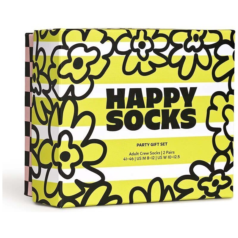 Happy Socks calzini Gift Box Party pacco da 2 colore giallo