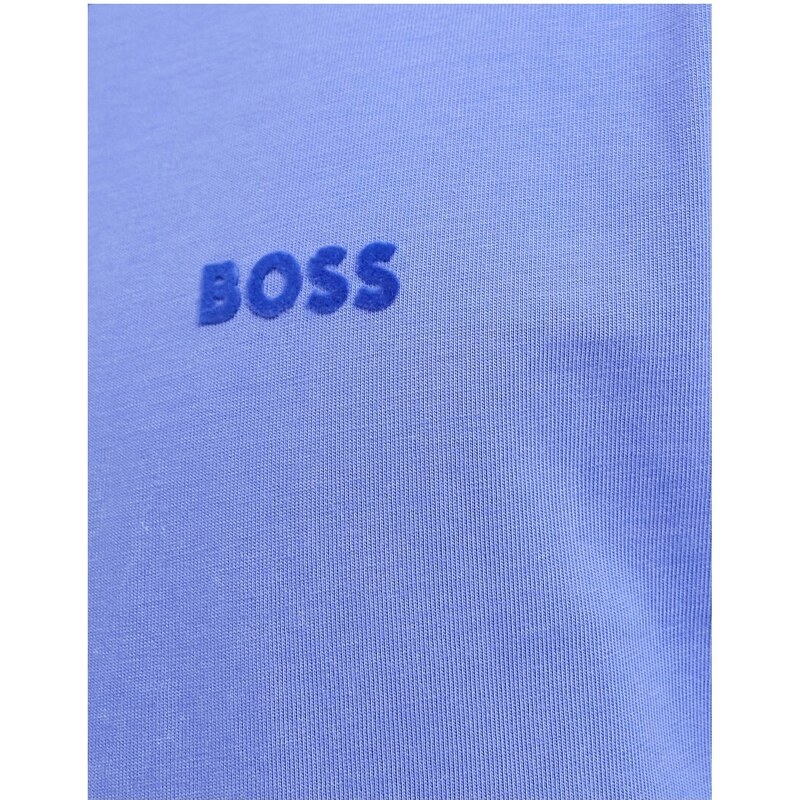 BOSS Orange - T-shirt viola slavato con logo tono su tono