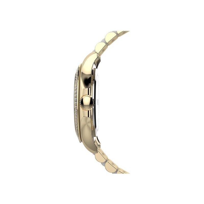 Timex Orologio Digitale Donna 40 Mm - Cassa Resina Bianca, Cinturino Elastico, INDIGLO